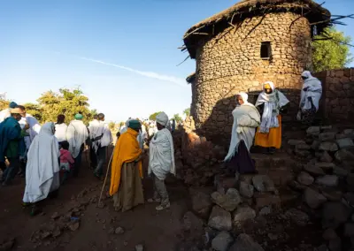 Pilgrims during “Genna (Ethiopian Christmas)” at Lalibela.