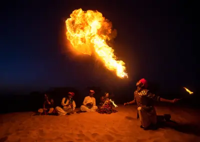 Tribal dance during Pushkar Mela
